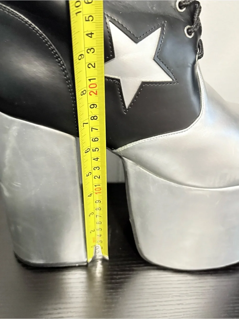 KISS Starchild Platform Boots Adult Size 12 Paul Stanley Costume w/ Box
